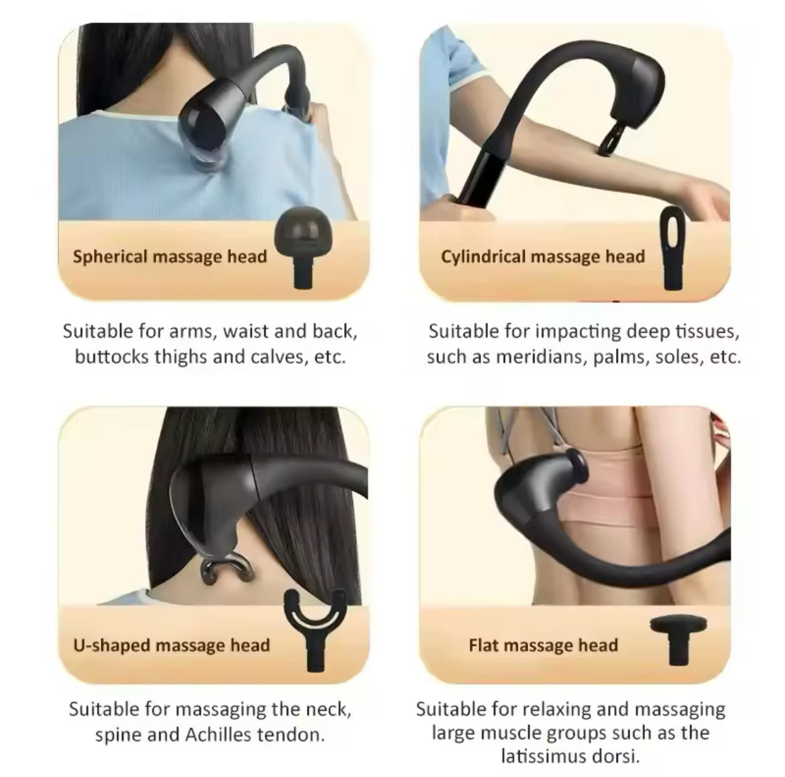 Electric Deep Body Massager, Body Relaxation Massage Machine, Long Handle Body Massager Gun
