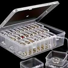Transparent Bead Storage Organizer Box, Multi Compartment Craft Organizer, Mini Bead Collection Organizer