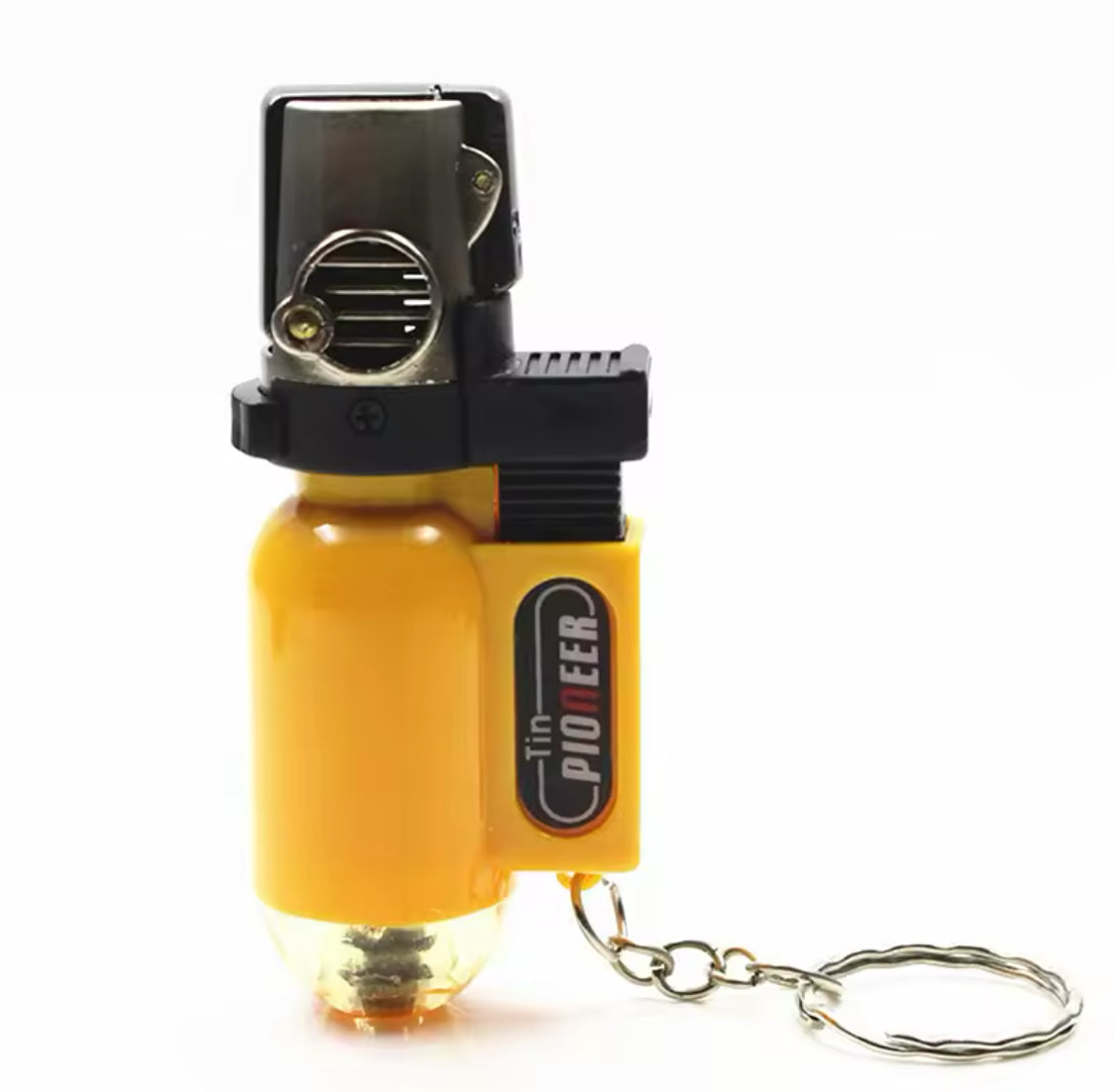 Mini Keychain Windproof Lighter, Portable Butane Gas Lighter, Outdoor Survival Cigarette Accessories