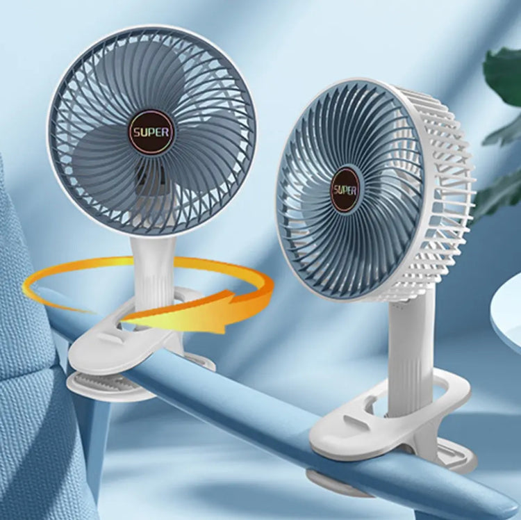 Portable Small Clip Fan With Phone Stand, Lightweight Mini Handheld Cooling Fan, Rechargeable Table Fan