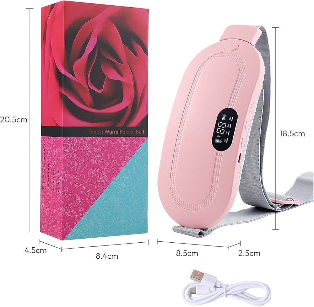 Portable Heating Pad, Menstrual Heating Massager Belt, Abdominal Pain Relief Belt, Heating Waist Belt Massager, Menstrual Pain Relief Device