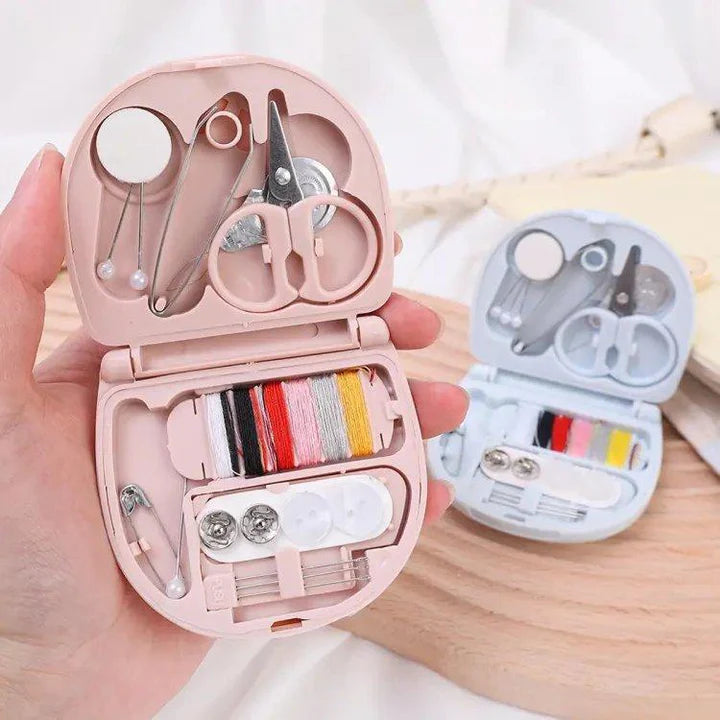 Mini Sewing Kit With Thread Organizer, Portable Stitching Set, Travel Friendly Sewing Essentials Set, Handy Sewing Repair Box