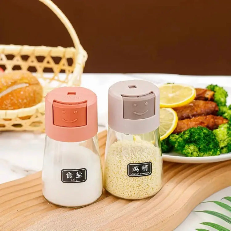 Pack Of 5pcs Set Kitchen Oil Bottle, Cooking Oil Spray,  Pneumatic Spray Bottle With New Model Spices Jar