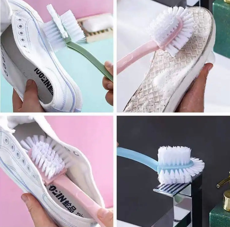 Multifunctional Household Brush, Plastic Long-Handheld Soft Bristle Brush, Wall Mounted Cleaning Brush