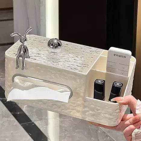 Luxurious Creative Tissue Box, Nordic Multipurpose Tissue Holder, Desktop Tissue Organizer