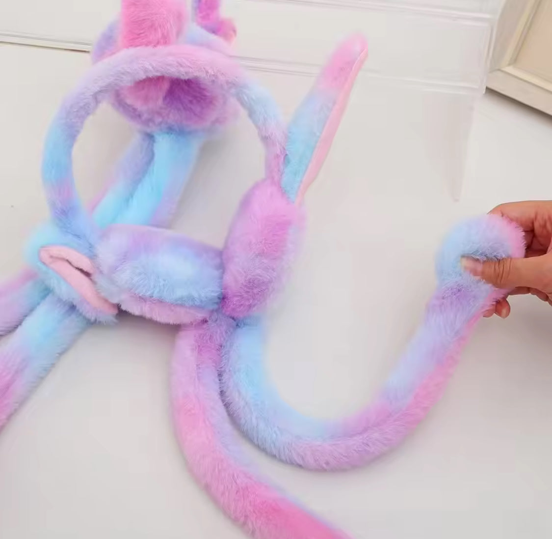 Warm Furry Ear Muffs, Colorful Rabbit Ear Covers, Cute Bunny Plush Ear Muffs, Student Ear Covers