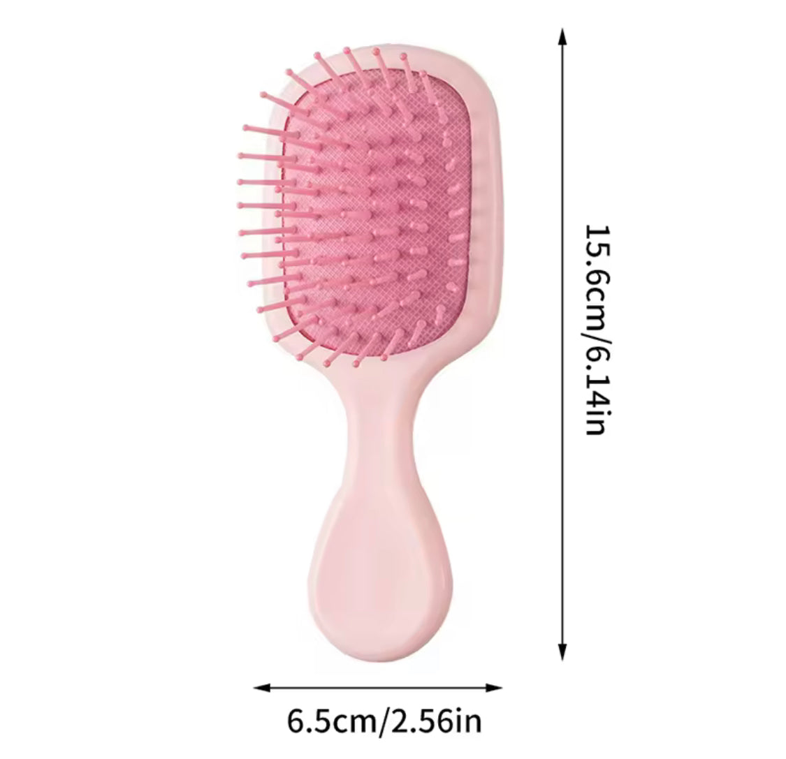 Flexible Soft Ball Tip Bristle Hair Comb, Macaron Color Air Cushion Comb, Portable Mini Hair Brush, Mini Massage Hair Brush