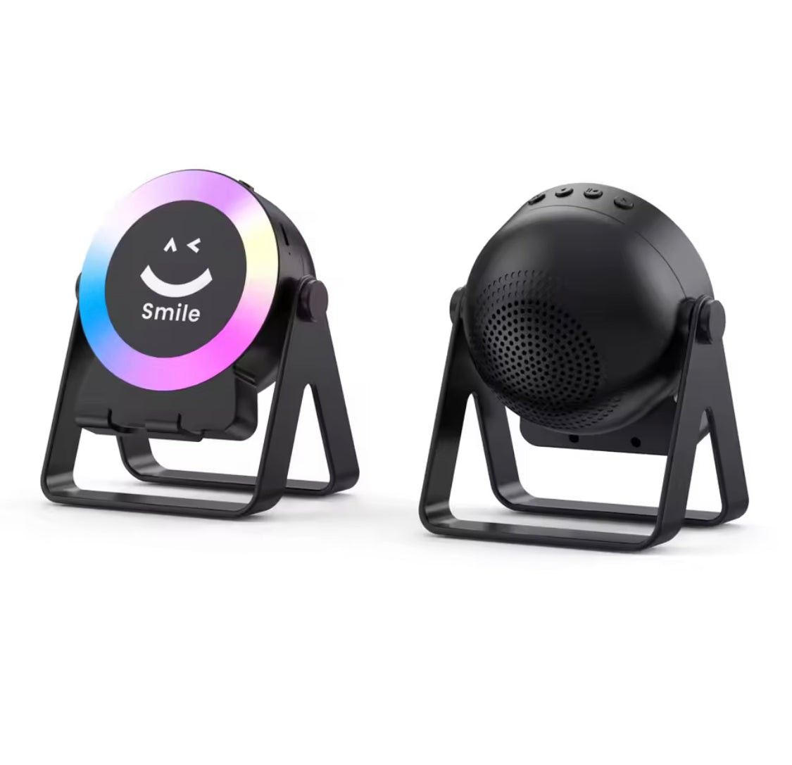 4 In 1 Wireless Speaker With RGB Light, Wireless Bluetooth Speaker With Mobile Phone Bracket, Party LED Lights Wireless Speaker