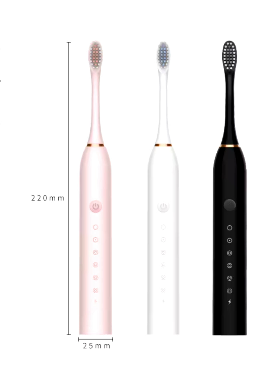 Ultrasonic Electric Toothbrush, USB Rechargeable Tooth Brush, Washable Teeth Whitening Cleaning Brush