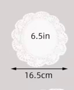 Round Lace Coaster Place Mat, Multipurpose White Lace Napkin, Fried Food Paper Tray Lace