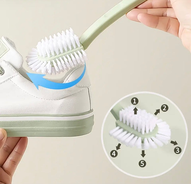 Multifunctional Household Brush, Plastic Long-Handheld Soft Bristle Brush, Wall Mounted Cleaning Brush