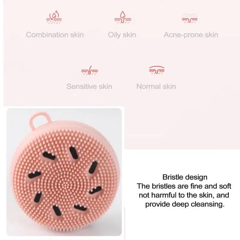 Macaron Face Scrubbing Brush, Manual Silicon Face Wash Scrub, Exfoliating Cleaning Pad, Face Wash Scrub Cleanser, Skin Care Beauty Tools, Multifunctional Face Wash Massage Brush