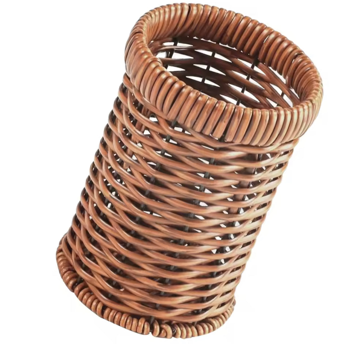 Imitation Rattan Chopstick Holder, Cutlery Utensil Organizer, Spoon Fork Chopsticks Storage Rack, Kitchen Cutlery Storage