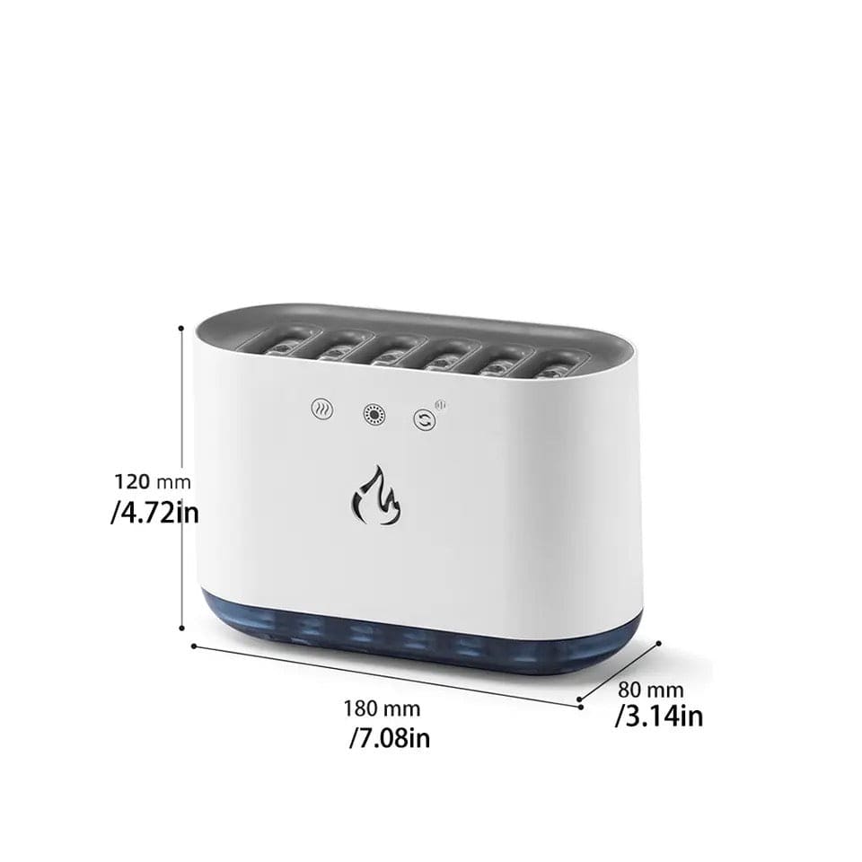 6 Nozzle Water Fogger, Dynamic Music Flame Air Humidifier, Home 900ML RGB Led Light  Diffuser, Ultrasonic Cool Mist Maker Lamp Diffuser, 7 Color Aromatherapy Oil Diffuser