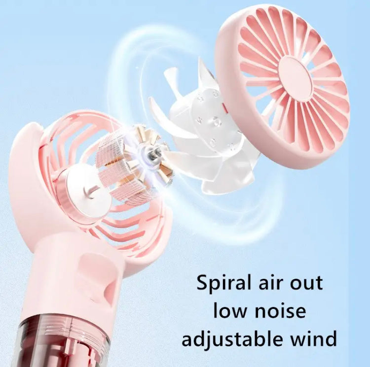 Rechargeable Mini Handheld Spray Fan, Children's Student fan, Desktop Water Mist Fan