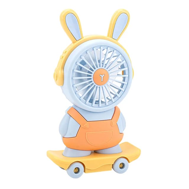 New USB Charging Small Fan Light Summer, Out Door Portable Mini Desktop Fan, Handheld Creative Skateboard Mini Fan