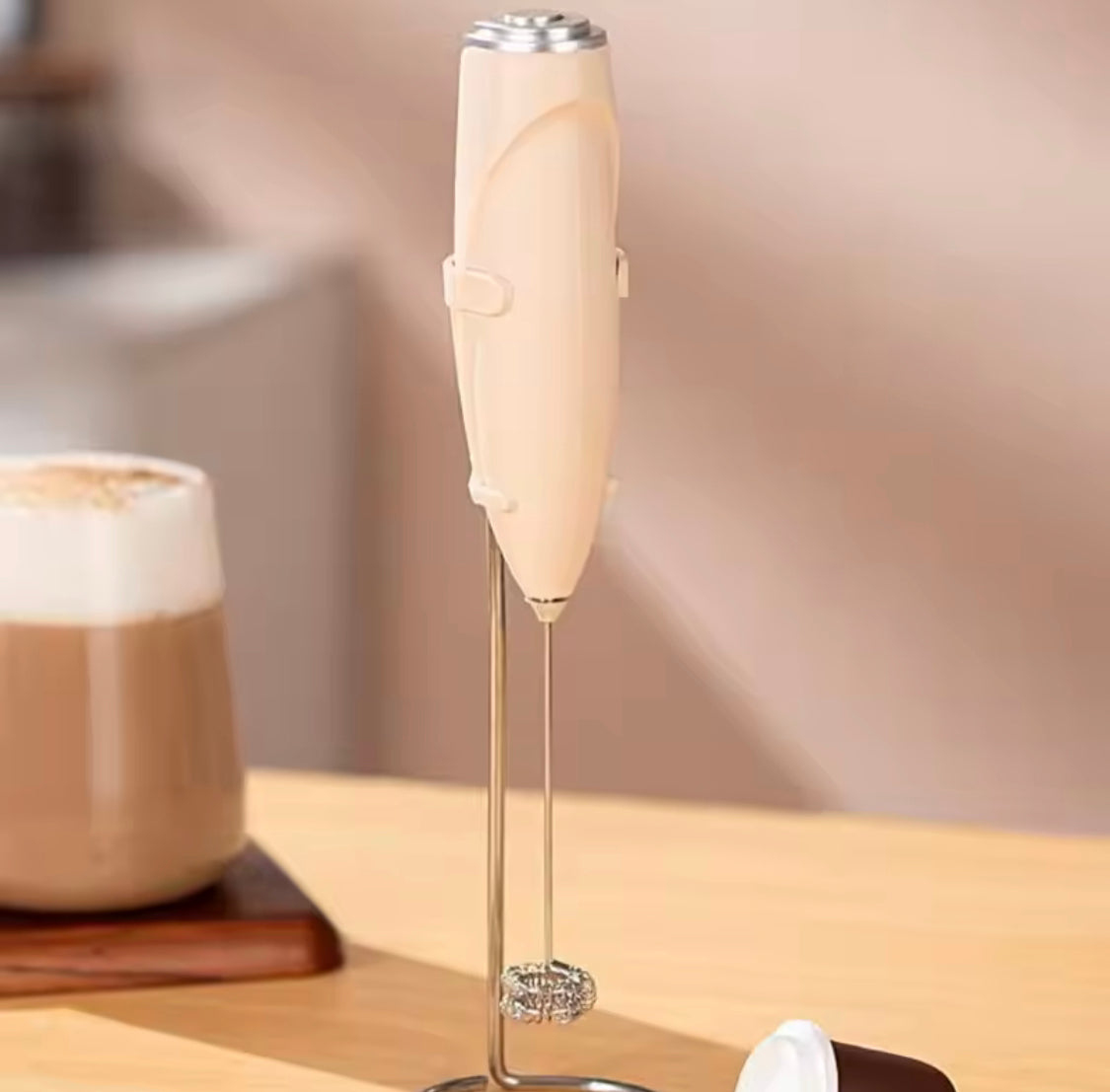 Handheld Battery Powered Coffee Beater, Portable Wireless Blender, Milk Frother Mixer, Kitchen Cooking Tool