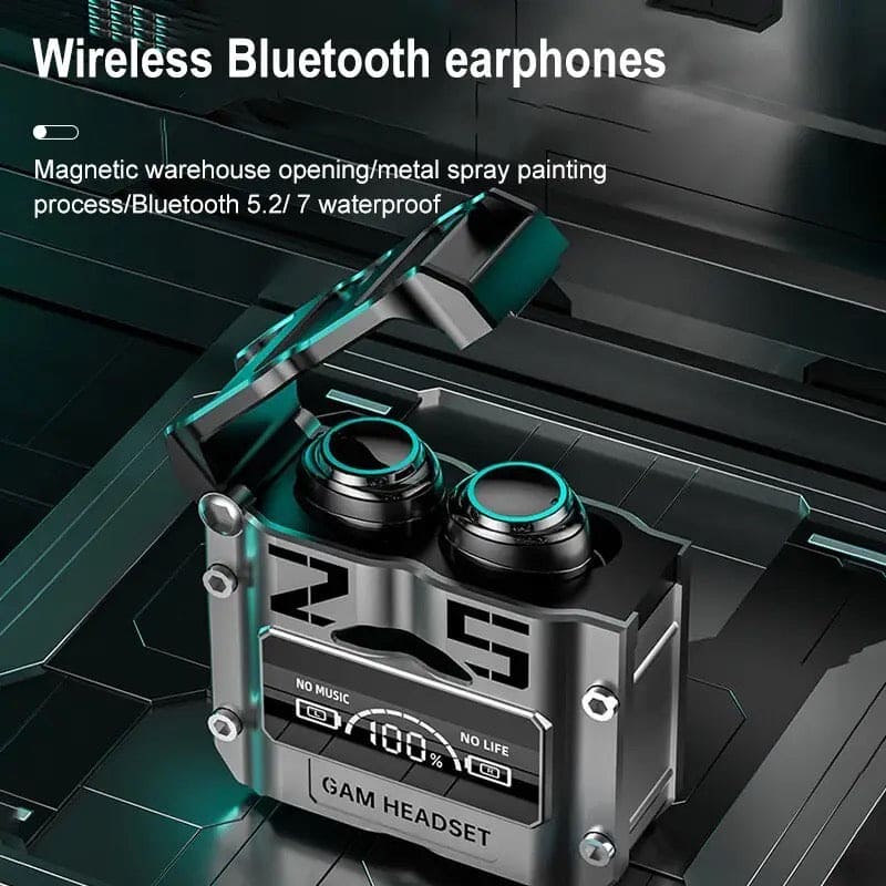 M25 Gaming Wireless Earbuds, TWS Wireless Headphones Earphones, Bluetooth Touch Control Noise Reduction Stereo Earbuds, Stereo Sports Waterproof Earbuds With MIC