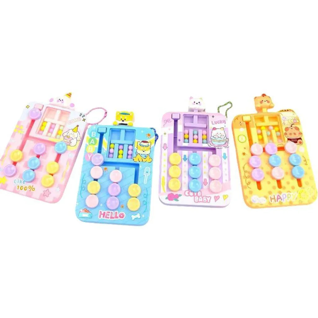 Kawaiii Fidget Slide Puzzle Board, Kids Sorting Colour Toy, Kids Interactive Learning Activity Board,     Interactive Busy Board for Toddlers