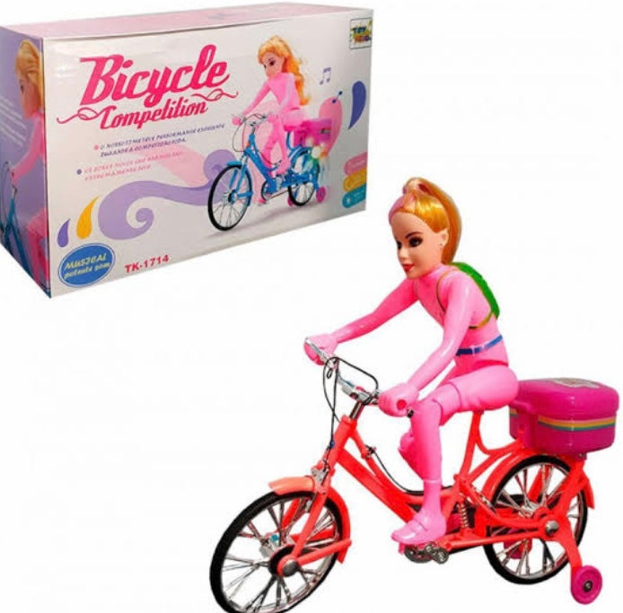 Electric Bicycle Toy, Barbie Mini Cycle, Cute Bicycle Toy For kids, Beautiful Barbie Doll Bicycle