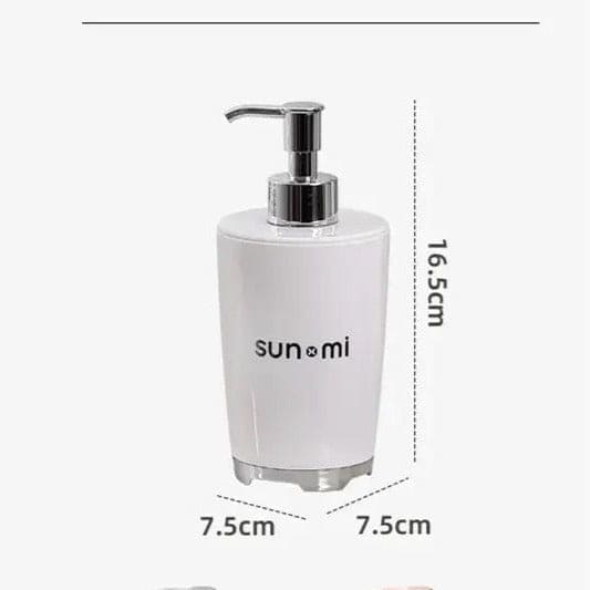 Shower Gel Bottle, Push Type Refillable Empty Glossy Bottle, Bathroom Kitchen Soap Dispenser, Liquid Soap Dispenser Pump, Manual Soap Dispenser Can, 300ml Soap Dispenser, Countertop Lotion Pump Bottle