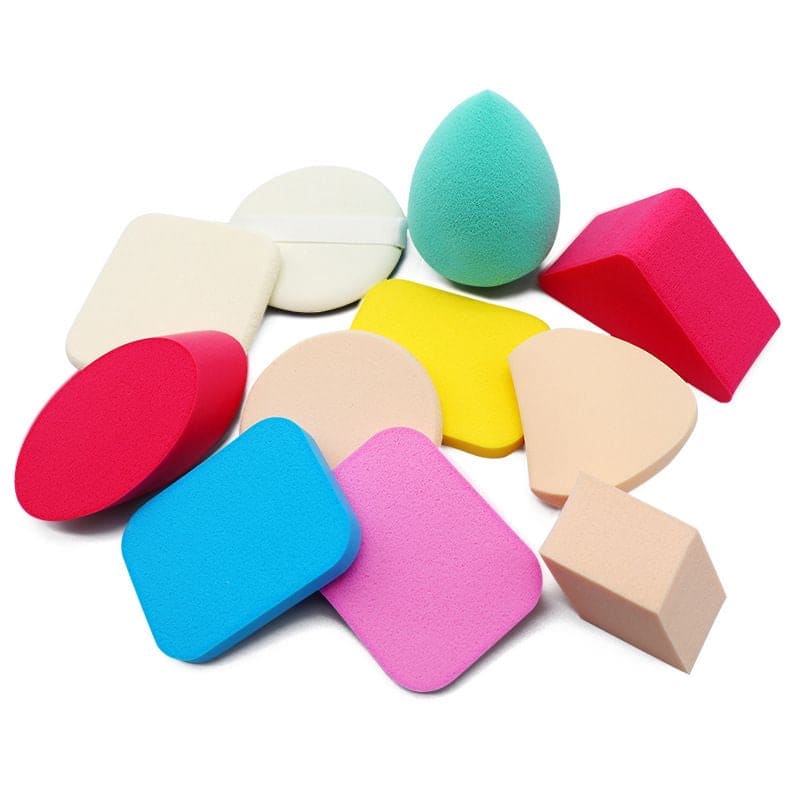 Set of 35 Beauty Tool Lucky Puff, Soft Makeup Sponge Puff Set With Bath Net And Eyelashes Curler, Women Makeup Beauty Tool