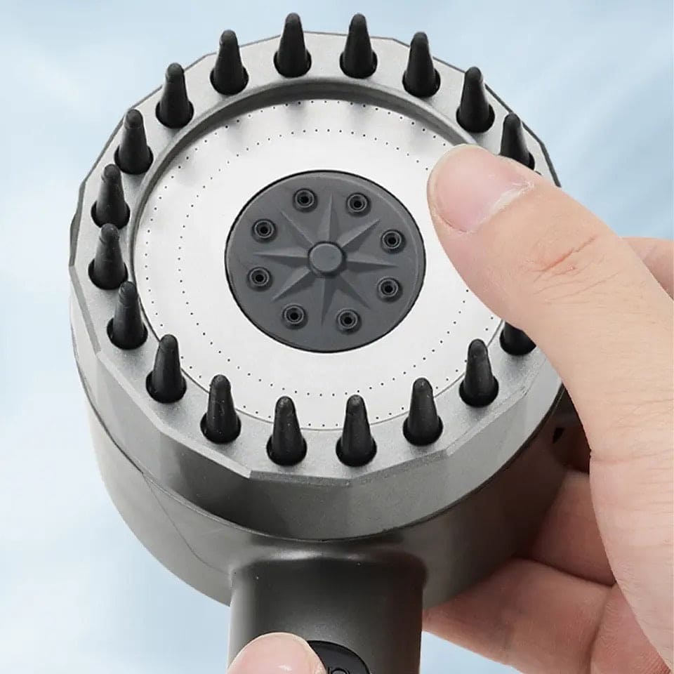 Turbocharged Shower Head, 3 Mode High Pressure Shower Head, Portable Filter Rainfall Faucet Tap, Water Booster Shower Head, Massage Shower Head with Filter, Adjustable High Water Pressure, Multifunctional Water Pressure Up Shower Head, Horrow Shower Head