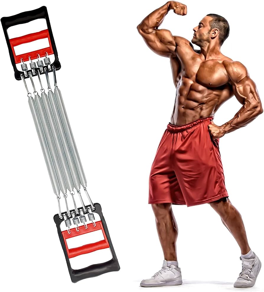 Multifunctional Chest Muscle Training Equipment, Detachable Fitness Gym Resistance Bands, Spring Puller Chest Expander
