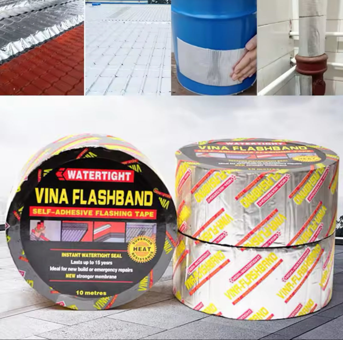 Self Adhesive Sealing Tape, Waterproof Seal Repair Sticker,  Roof Duct Damage Sealant Tape