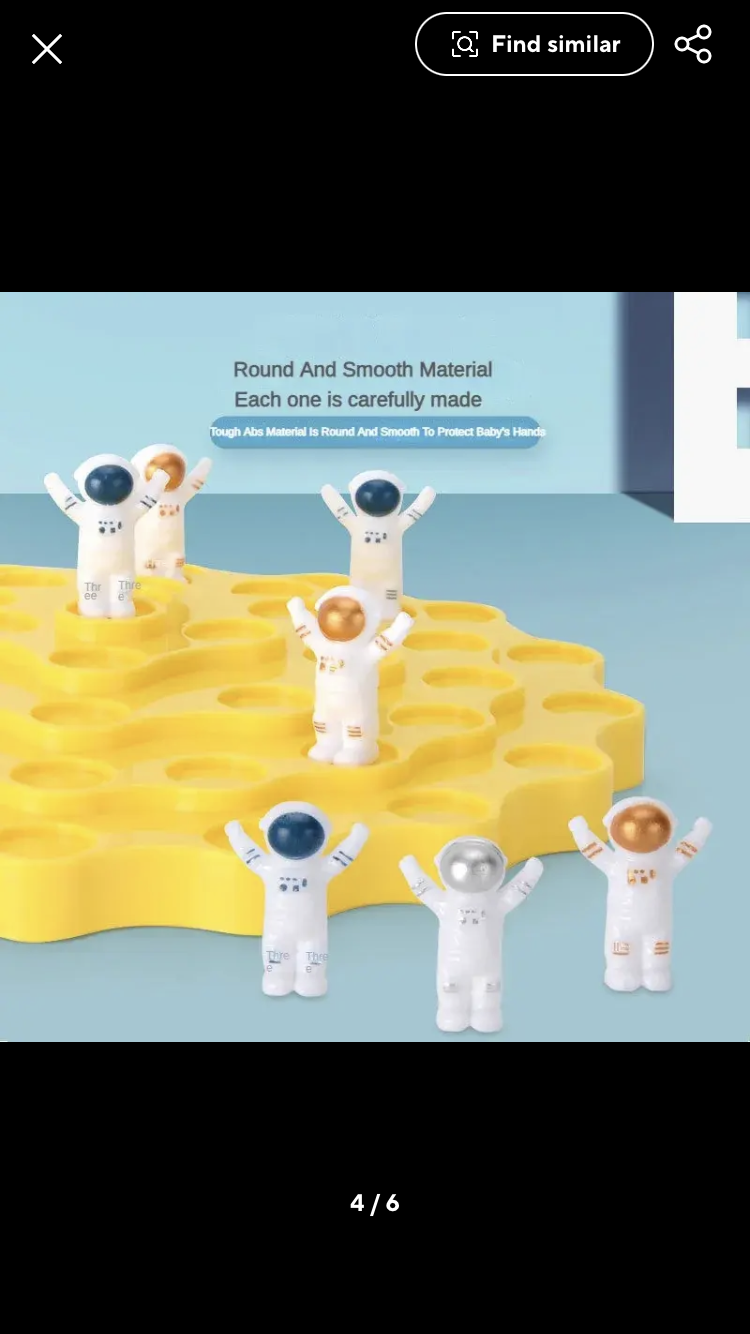 Balance Blocks Spaceman Kids Toy, Astronaut Balance Tabletop Game, Puz ...