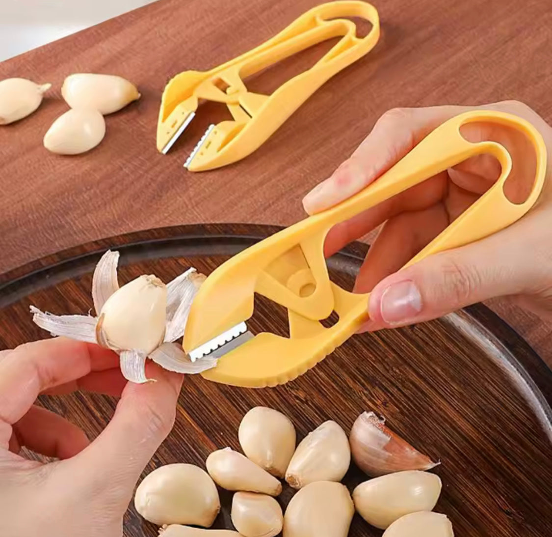 Manual Garlic Peeler, Lightweight Garlic Stripper, Garlic Peeling Clip, Quick Skin Removal Kitchen Gadget