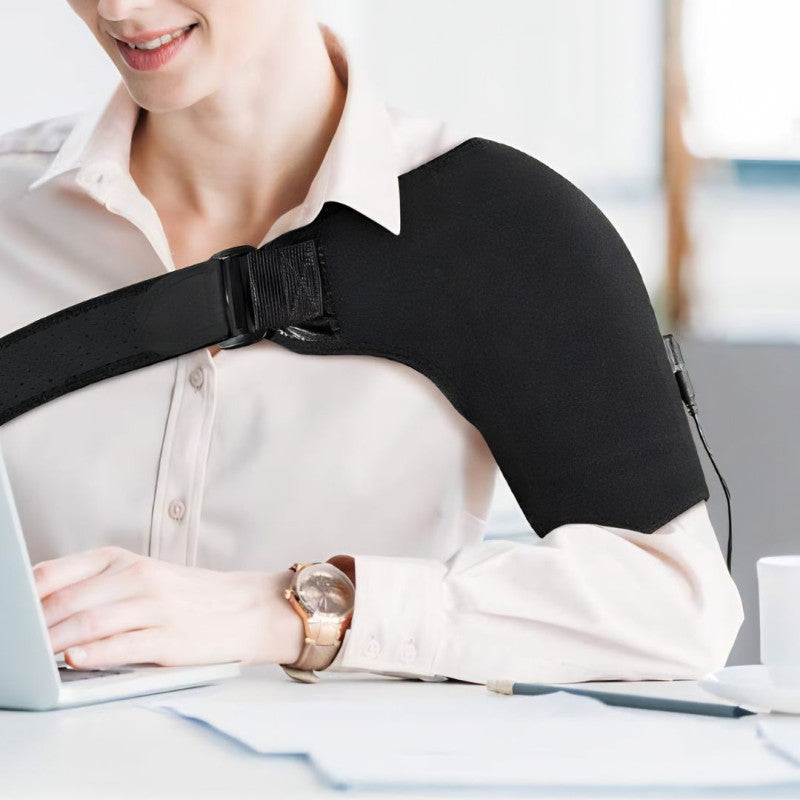 Adjustable Heating Shoulder Support Belt, Electric Shoulder Heating Pad Brace, Smart Heated Shoulder Support Belt