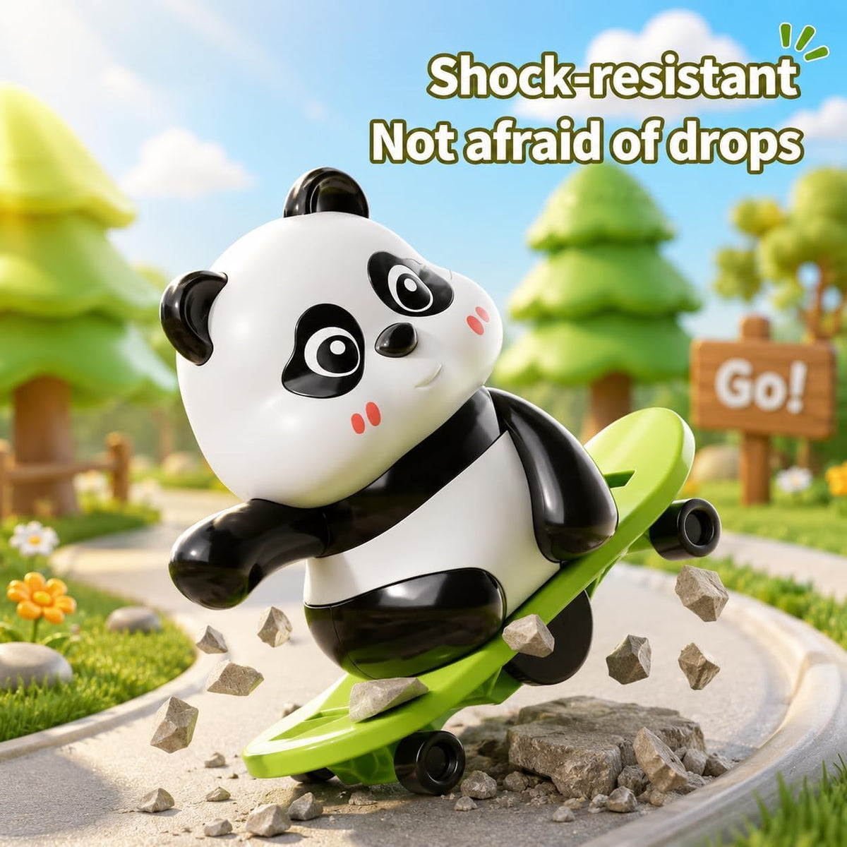 Multi Action Panda Fun Toy,     Panda Skateboard & Hula Hoop Toy,     Interactive Panda Adventure Toy,     Kids Panda Dancing & Skateboard Toy, Panda Fun Activity Toy for Kids