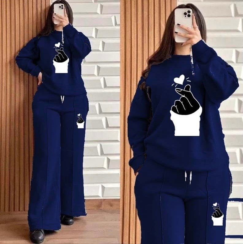 2pcs Baggy Style Women Winter Track Suit