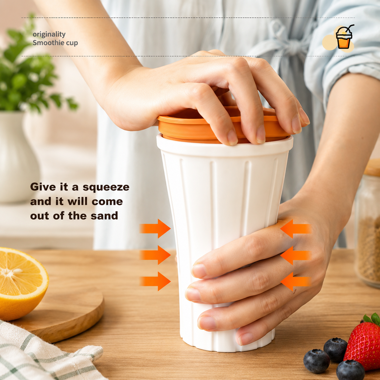 Silicone Frozen Dessert Cup,  Homemade Frozen Treat Cup, Frozen Ice Crusher Cup, Reusable Freeze And Squeeze Ice Cream Tumbler