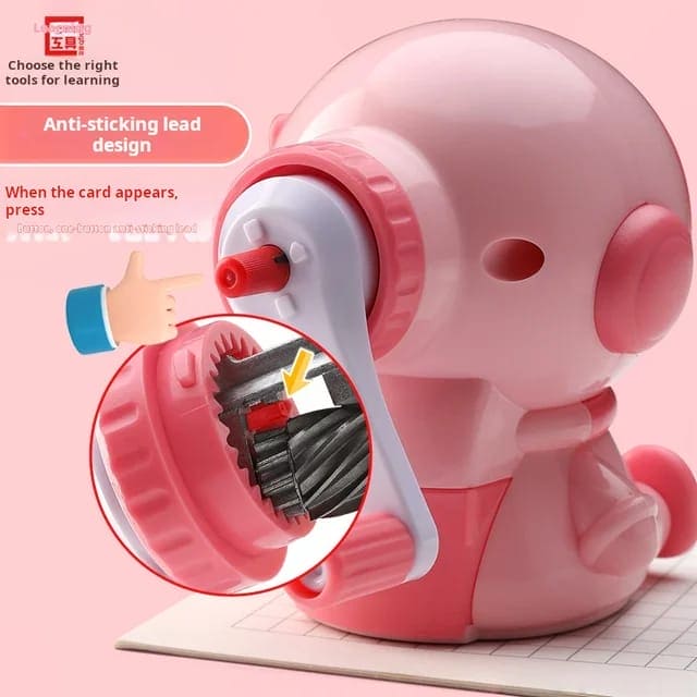 Astronaut Cartoon Pencil Sharpener, Students Pencil Sharpener, Hand Crank Manual Sharpener, 3rd Gear Adjustable Cute Astronaut Mechanical Sharpener, Cartoon Pencil Cutter For School, Astronaut Sharpener with Container