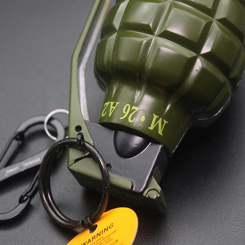 Grenade Model Windproof Lighter, Portable Metal Keychain Windproof Lighter, Cigar Cigarettes Lighters