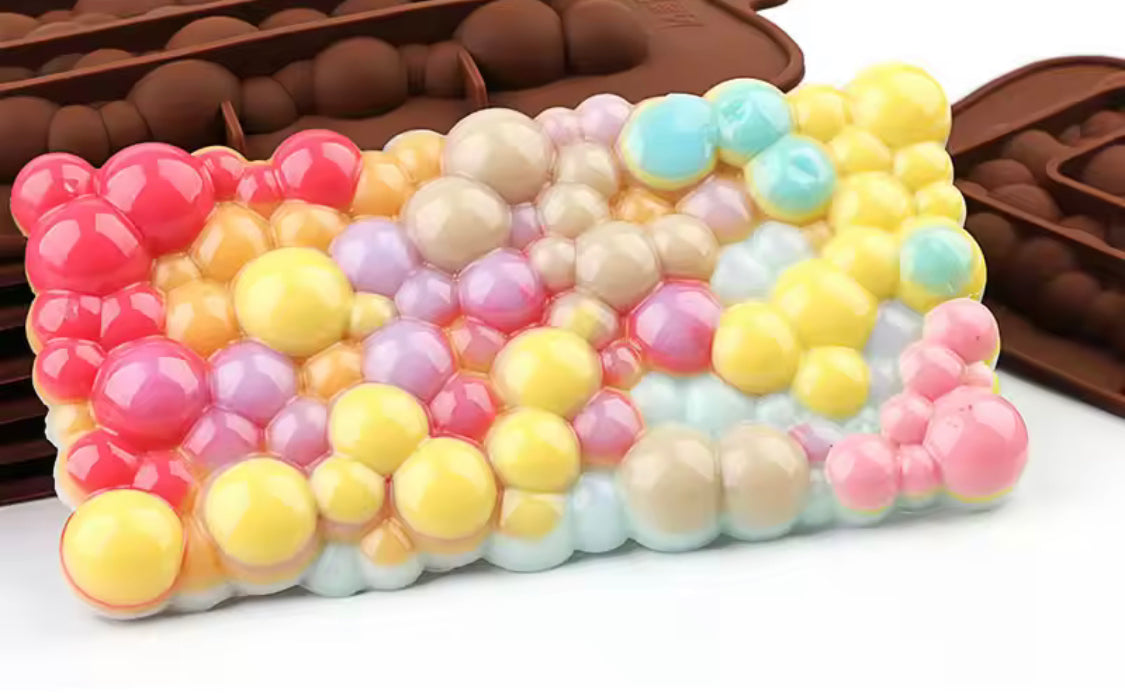 Silicone Candy Bubble Shaped Molds, Non Stick Chocolate Candy Mold, DIY Chocolate Silicone Molds