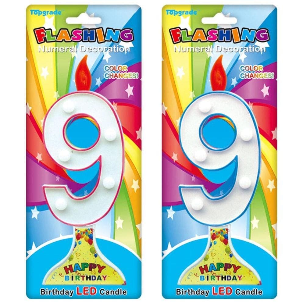 Birthday Flashing Candles, LED Birthday Candles, Numerical Cake Decorations Candles, Colorful Cake Topper Numbering Candles, Multicolor Flashing Cake Candles