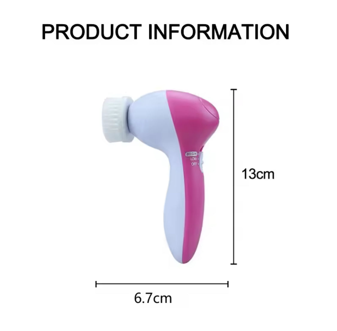 5 In 1 Multifunctional Face Cleansing Brush, Battery Powered Facial Cleaner,  Skin Care Massager, Facial Cleanser Tools