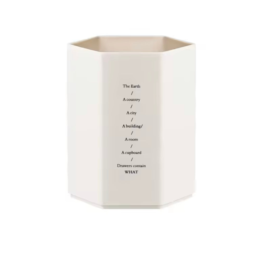 Set Of 3 Hexagonal Design Pen Holder, Large Capacity Brush Storage Container Box, Plastic Stationery Desk Organizer