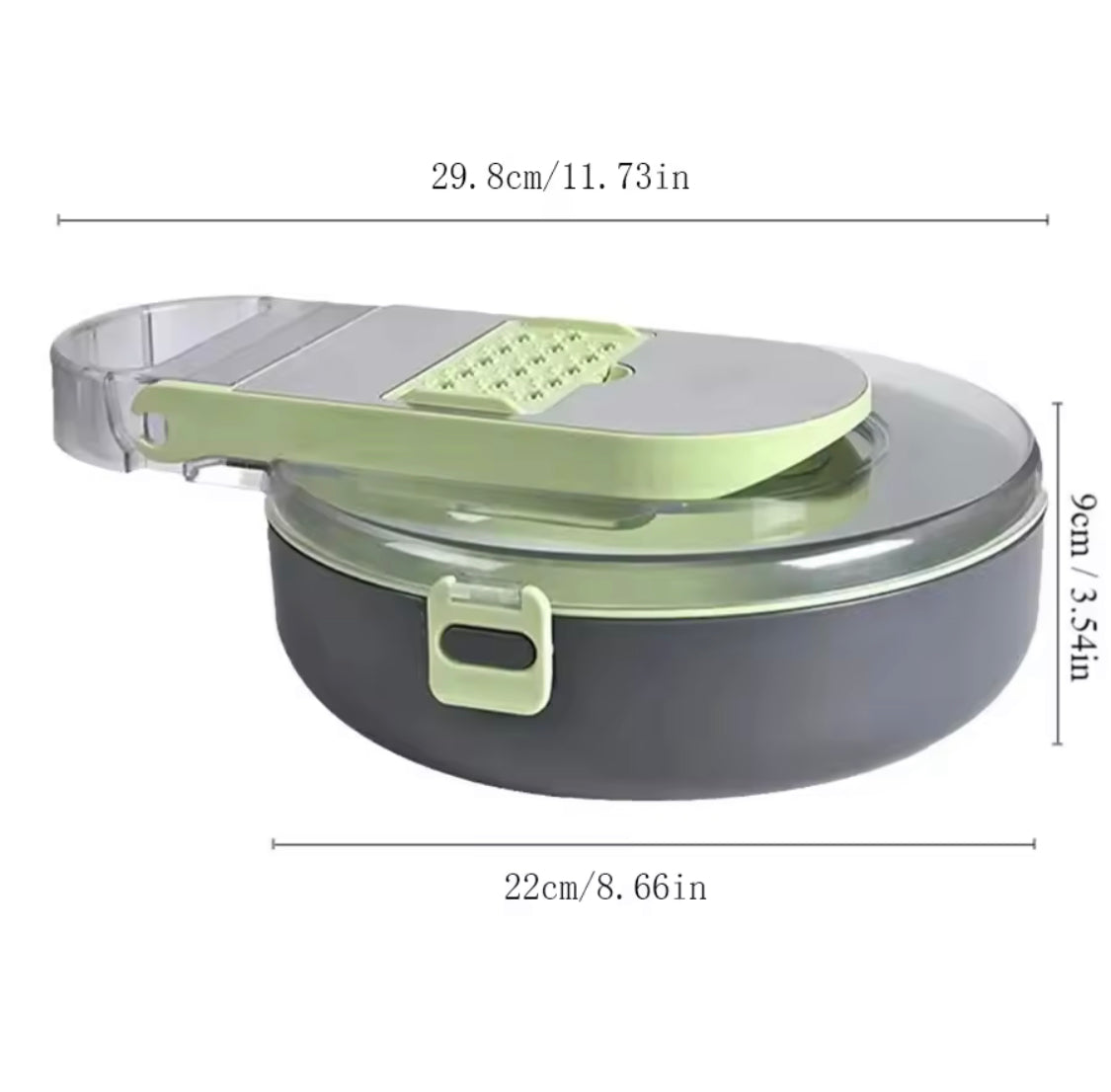 14 In 1 Vegetable Chopper,  Draining Vegetable Cutter With Stainless Steel Blades, Manual Hand Food Chopper, Kitchen Gadget