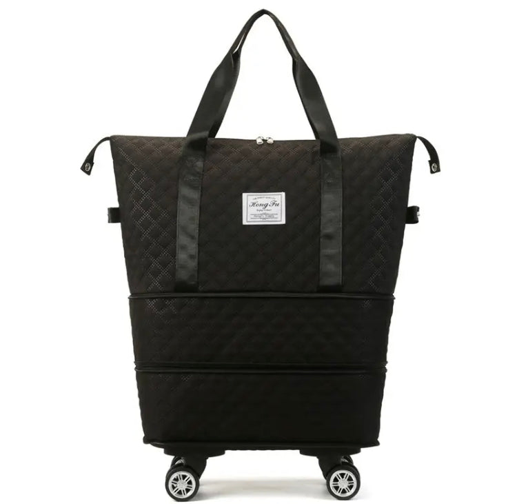 Foldable Large Capacity Travel Bag, New Expandable Large Handbag, Universal Wheel Business Travel Bag