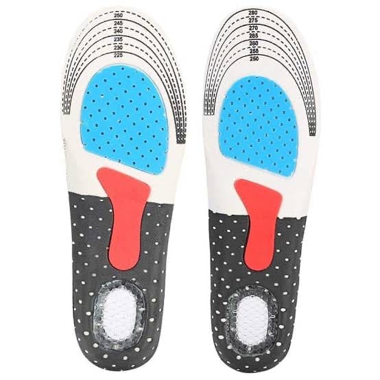 Set of 2 Cuttable Silicone Shoe Insoles, Men Women Orthotic Arch Support Sport Shoe Pad, Soft Running Insert Shoe Pad, Silicone Gel Insoles For Feet, Arch Support Shoe Pad, Flash Drying Foot Care Pads