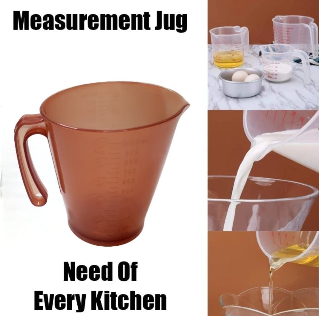 Kitchen Measuring Jug, Portable Measuring Cup, 1000ml Measuring Cup With Scale
