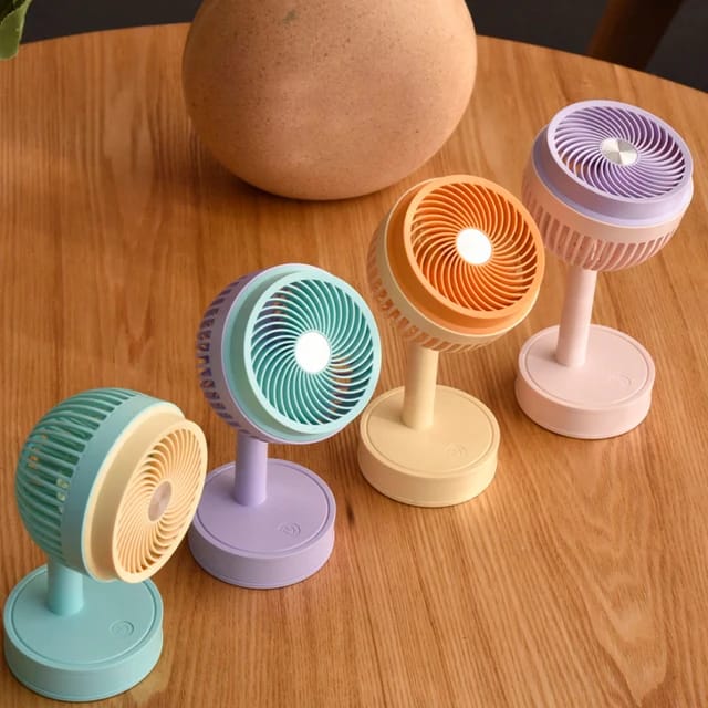 Mini Pedestal Fan, Desktop Cooling Fan, Portable Electric Fan, USB Charging Mini Fan