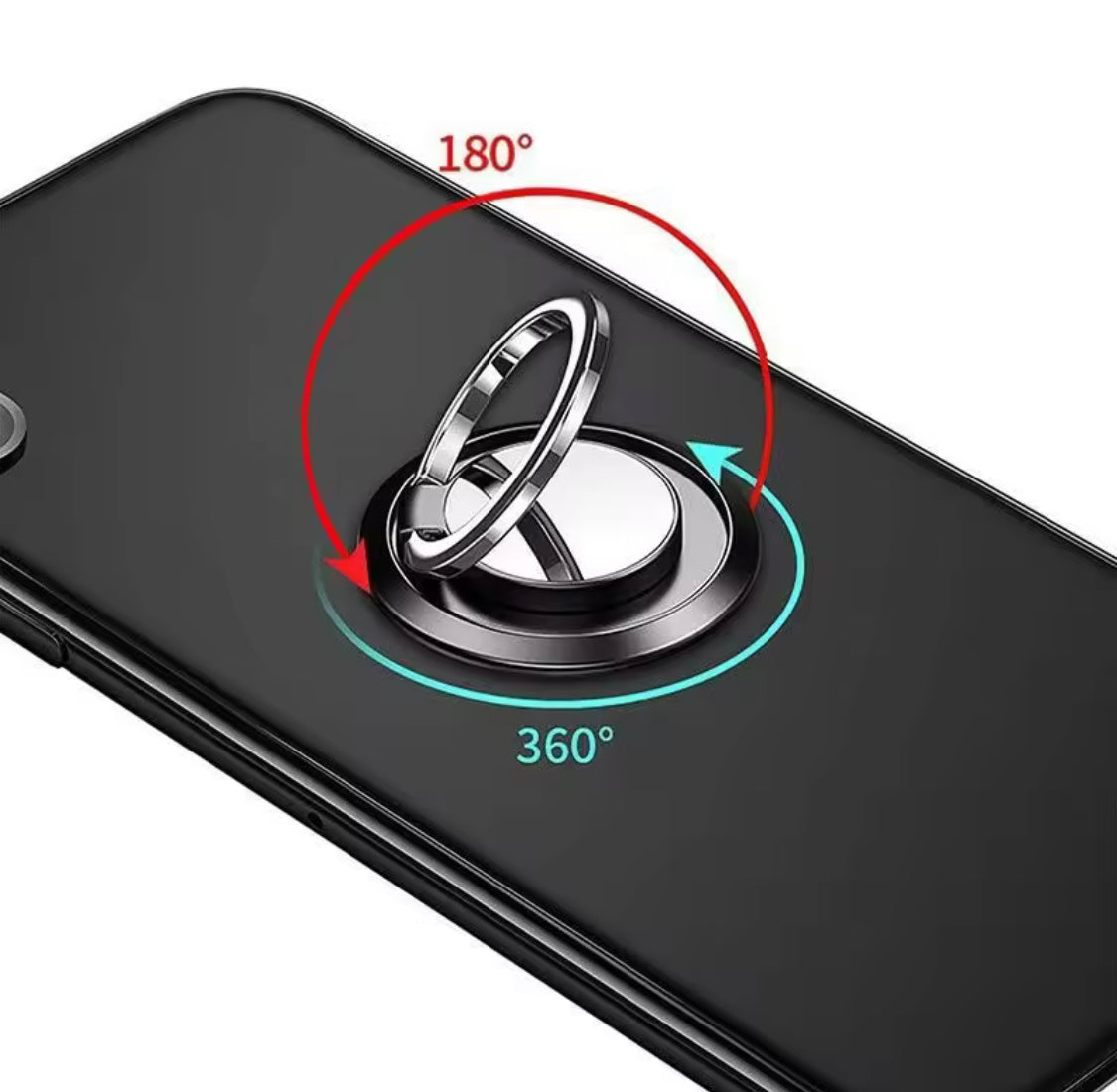 360° Rotating Phone Ring Holder, Portable Mobile Phone Bracket, Universal Compact Phone Stand