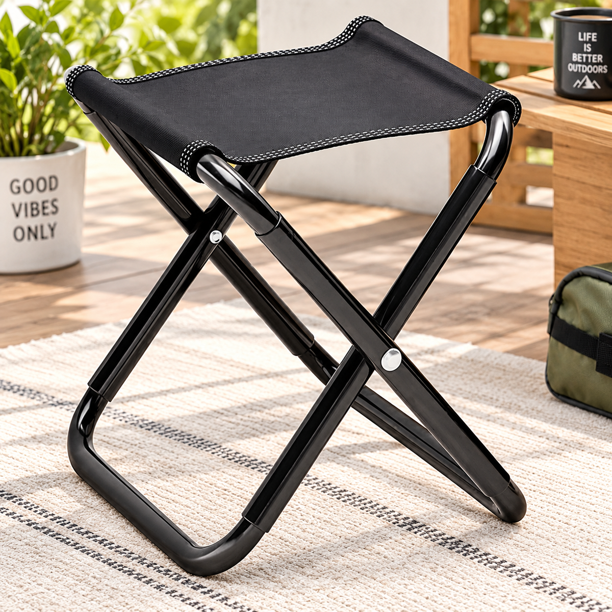 Foldable Outdoor Camping Chair Stool, Foldable Fishing And Camping Stool, Easy Carry Folding Stool
