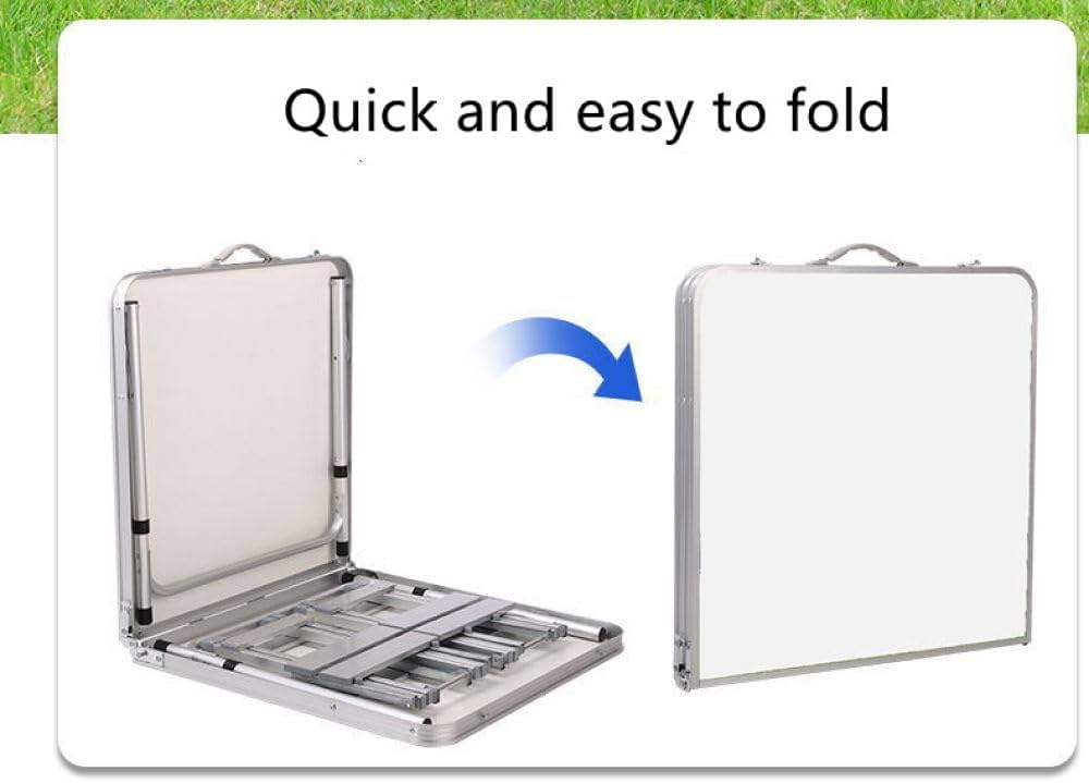Adjustable Aluminum Folding Table, Lightweight Foldable Work Desk, Portable Indoor & Outdoor Utility Table, Foldable Picnic And Camping Table, Space Saving Folding Table
