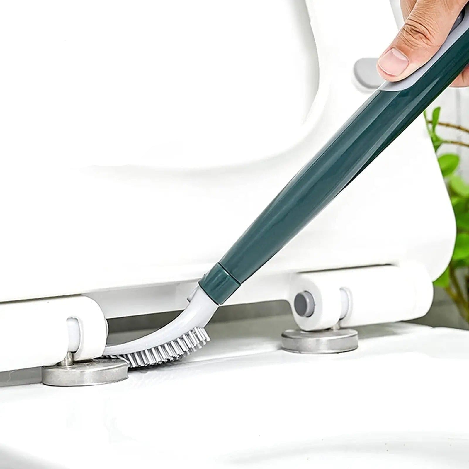 Soap Dispensing Toilet Brush With Holder, Silicone Long Handled Cleaning Brush, Wc Toilet Brushes Bathroom Accessories, Silicon Wall Hanging Toilet Brush With Bracket